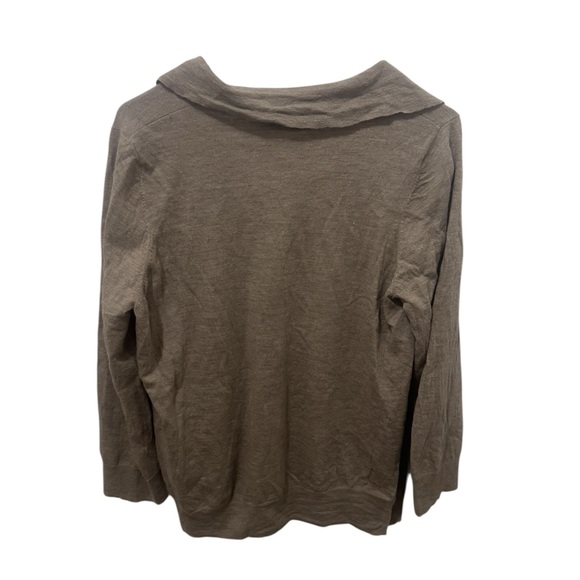 LESET James Merino Wool Polo Sweater Size Medium - Picture 2 of 4